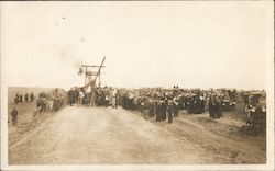 People, Cars, Machinery at Event Postcard