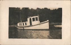 A Small Boat on the Water Postcard