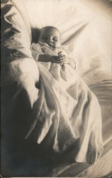 1922 Post Mortem Baby Death Photo Josephine Delores Knight Babies Postcard Postcard Postcard