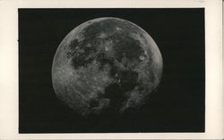 Photograph of the Moon Astronomy Postcard Postcard Postcard