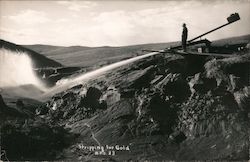 Stripping for Gold - Hydraulic Mining Postcard