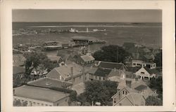 Aerial View Of Town, Harbor Postcard Postcard Postcard