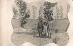 Children in Cowboy and Indian Suits, Sheriff's Badges Postcard Postcard Postcard