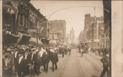 Grand Avenue on Circus Day before the Parade Milwaukee, WI Postcard Postcard Postcard