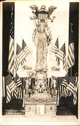 James Mallamace's clay Statue of Liberty Sculpture & Carving J. Mallamace Postcard Postcard Postcard