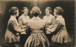 Trick Photograph; 5 Women Postcard