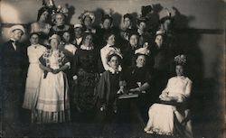 Group of ladies - Theater? Postcard