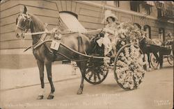 Vehicle Parade Race Festival - decorated horse-drawn carriage Portland, OR Postcard Postcard Postcard