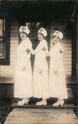 Three Nurses, Red Cross Postcard