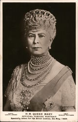 Her Majesty Queen Mary - Official Jubilee Portrait Postcard