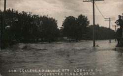 Rochester Flood Minnesota Postcard Postcard Postcard