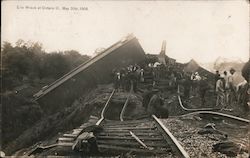 Erie Wreck May 30th, 1908 Ontario, OH Postcard Postcard Postcard