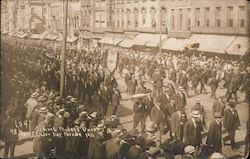 Cabinet makers union in Labor Day parade 1911 Events Postcard Postcard Postcard