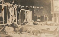 Pancho Villa Killed July 20 1923, In Hospital Bed Postcard