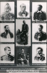 Several Military Men and Their Rankings Postcard Postcard Postcard