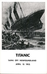 Titanic (1950's Reproduction) Boats, Ships Postcard Postcard Postcard