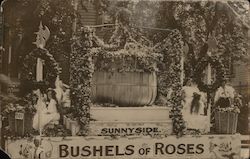 Bushels of Roses Float Sunnyside, CA Postcard Postcard Postcard