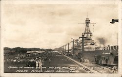 Guard of Honor by the 11th Eng. For president F.D. Roosevelt. Pedro Miguel Locks, Panama Canal, Oct. 16, 1935 Postcard