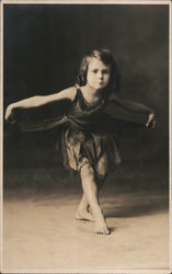 Little girl dancing Children Postcard Postcard Postcard