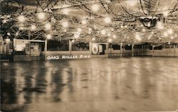 Oaks Roller Rink Roller Skating Postcard Postcard Postcard