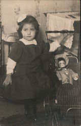 Girl and Doll Postcard