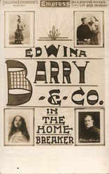 Edwina Barry & Co. in The Home Breaker Postcard