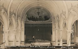 Construction, Interior New St. Patrick's Church Postcard