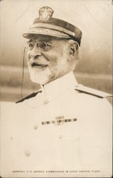 Admiral E. B. Eberle - Commander in Chief, Pacific Fleet Battleships Postcard Postcard Postcard