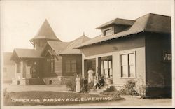 Church ad Parsonage Postcard