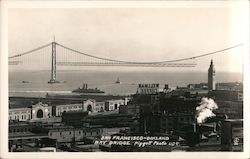 San Francisco - Oakland Bay Bridge California Piggott Photo Postcard Postcard Postcard