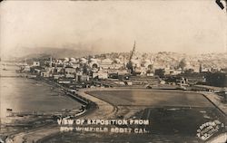 View of Exposition from Fort Winfield Scott San Francisco, CA 1915 Panama-Pacific Exposition J.O. GIvens Photo Postcard Postcard Postcard