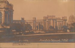 Palace of Fine Arts Colonade - P.P.I.E. 1915 San Francisco, CA 1915 Panama-Pacific Exposition Postcard Postcard Postcard