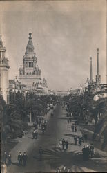 Avenue of Palms, Panama-Pacific International Exposition San Francisco, CA 1915 Panama-Pacific Exposition Postcard Postcard Postcard