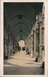 Courtyard View, PPIE San Francisco, CA 1915 Panama-Pacific Exposition Postcard Postcard Postcard