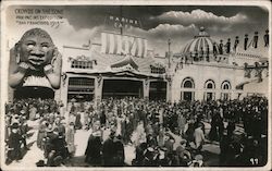 Crowds on The Zone Pan-Pac Int Exposition 1915 San Francisco, CA 1915 Panama-Pacific Exposition Postcard Postcard Postcard