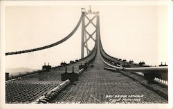 Bay Bridge Catwalk San Francisco, CA Piggott Photo Postcard Postcard Postcard