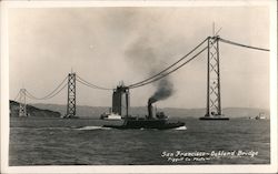 San Francisco-Oakland Bridge Postcard