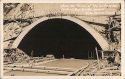 Where the Tunnel of the San Francisco-Oakland Bay Bridge Enters Yerba Buena Island California Postcard Postcard Postcard