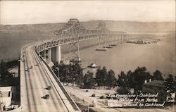 San Francisco- Oakland Bay Bridges from Yerba Buena Island to Oakland California Postcard Postcard Postcard