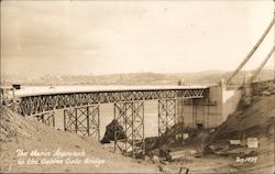 The Marin Approach to the Golden Gate Bridge Postcard