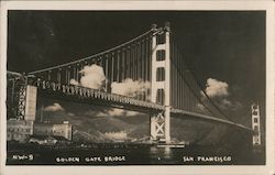 Golden Gate Bridge Postcard