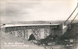 The Marin Approach to the Golden Gate Bridge Postcard