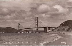 Golden Gate Bridge from Baker's Beach San Francisco, CA Postcard Postcard Postcard