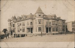 Large Residential Building on Corner Postcard