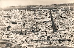 San Francisco from Twin Peaks California Postcard Postcard Postcard