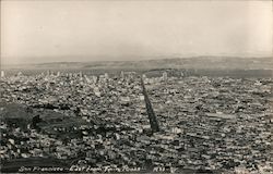 San Francisco East from Twin Peaks Postcard