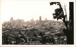 View of City From Telegraph Hill San Francisco, CA Postcard Postcard Postcard