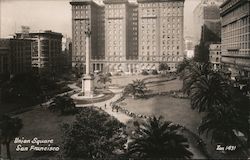 Union Square San Francisco, CA Postcard Postcard Postcard