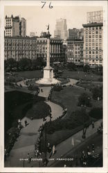 Union Square San Francisco, CA Postcard Postcard Postcard