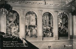 Brangwyn Murals Veteran's Bldg. Auditorium War Memorial San Francisco, CA Postcard Postcard Postcard